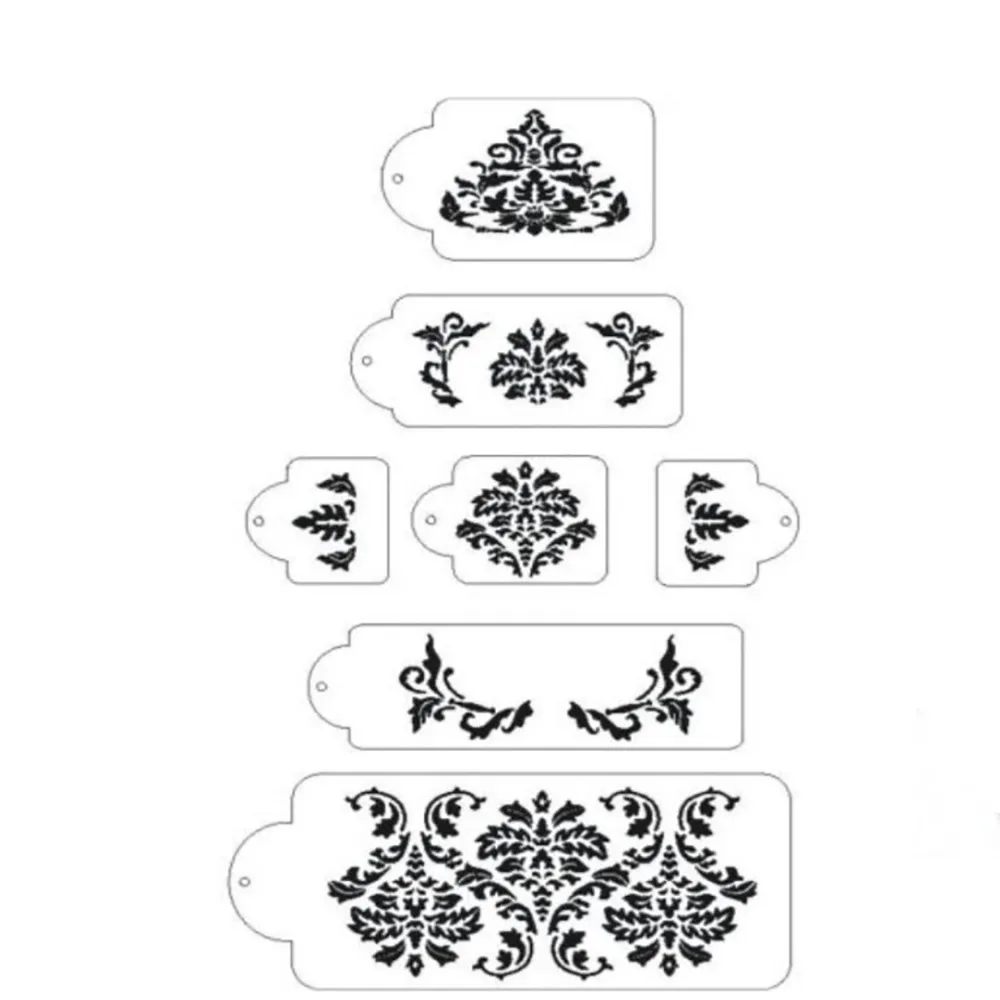 День рождения цветок торт плесень выпечки аксессуары трафарет для торта спрей