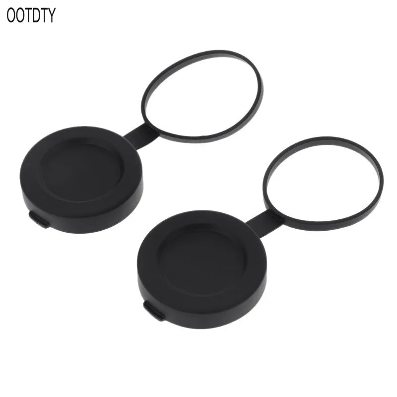 OOTDTY 2 pieces Binoculars Protective Rubber Objective Lens Cap 42mm for Telescope with Outer Diameter 52-54mm | Инструменты