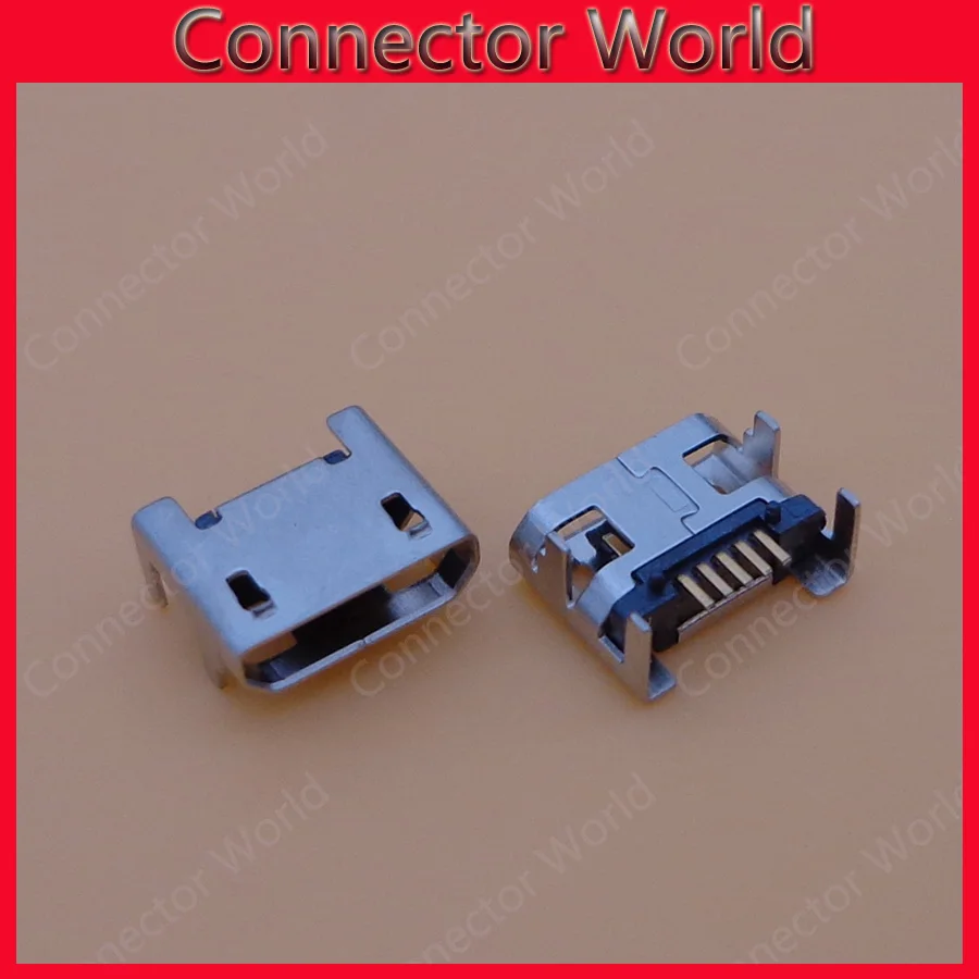 Разъем Micro USB 100 шт. 5-контактный разъем для сиденья usb четыре ножки пластина