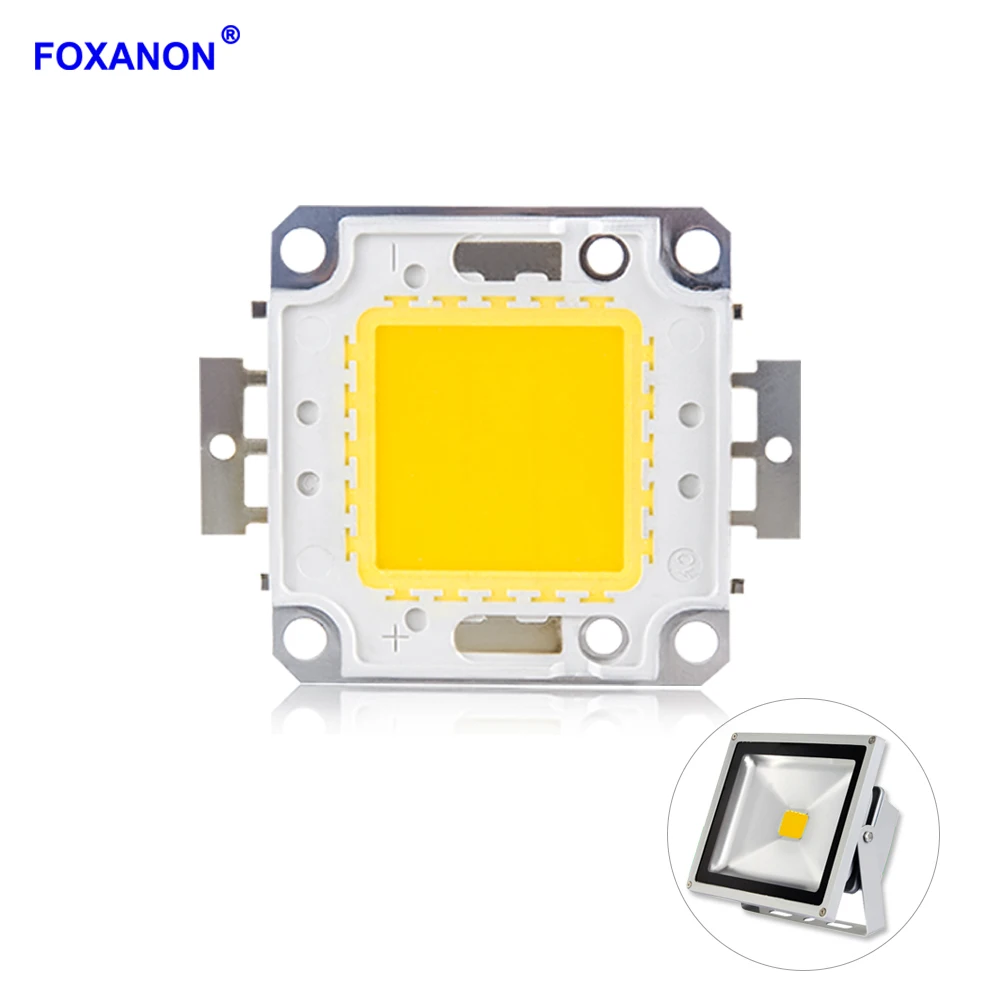 Светодиодные чипы Foxanon с COB матрицей LED прожекторы сделай сам белый/теплый белый