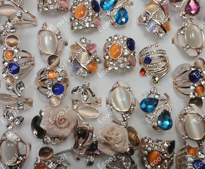 Кольцо из цинкового сплава с золотыми кольцами 60 шт.|ring lot|jewelry ringsgold ring |