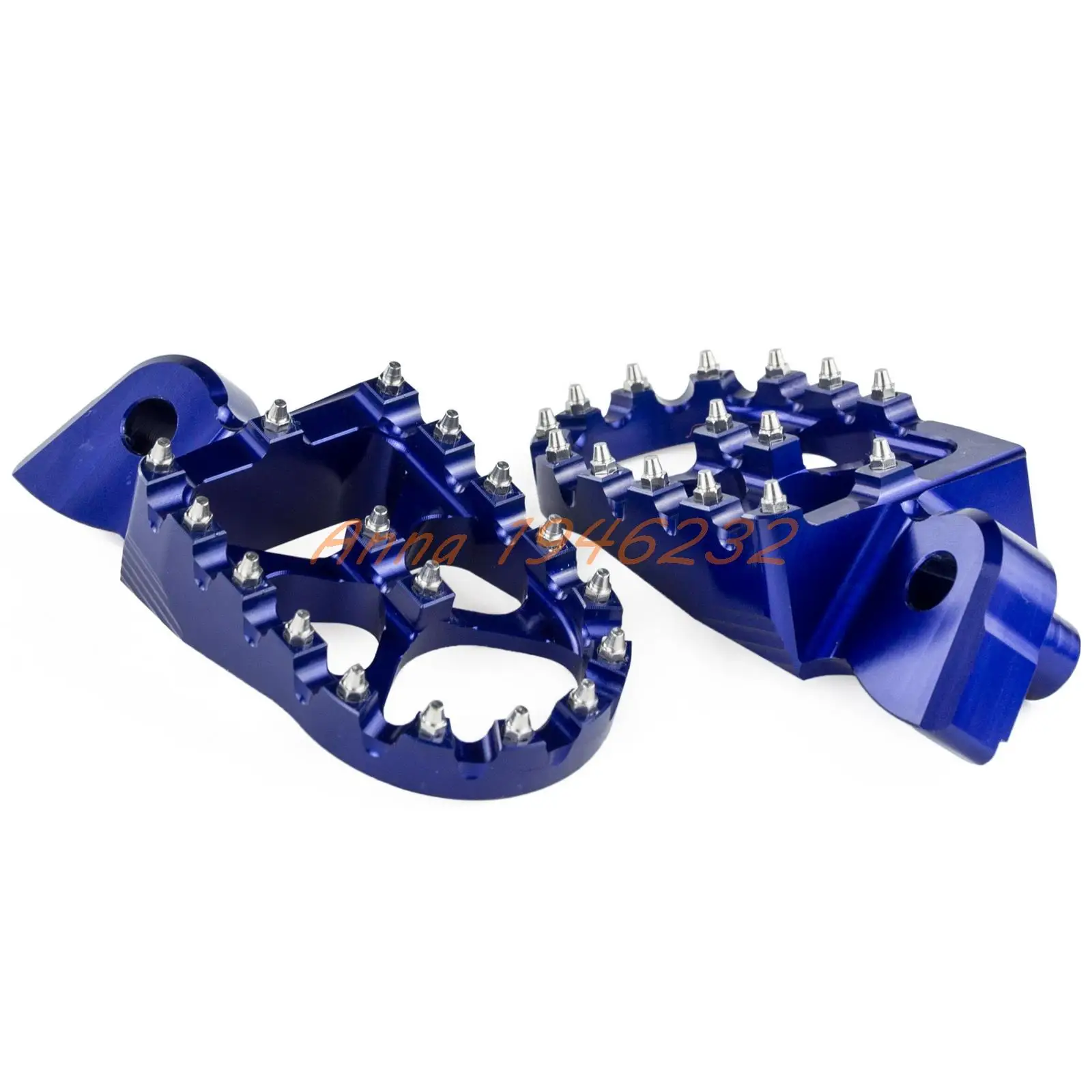 57 мм 7075 синие широкие подножки для Husqvarna FE/FC/TE/TC 65 85 125 250 350 450 501 Husaberg TE FE 570|foot pegs|footrests