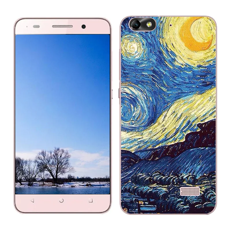 Роскошный мягкий силиконовый чехол для Huawei Honor 4C с масляной росписью защитная