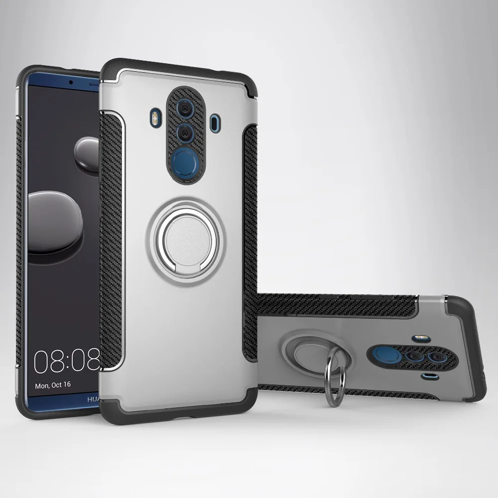 TODKAI Phone Hybrid Case For Huawei Mate 10 Pro lite Car Magnetic Holder TPU+PC Cover pro10 |