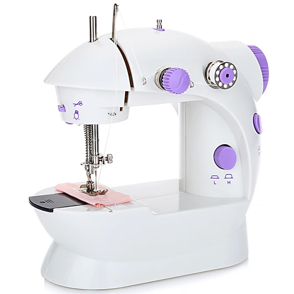 Мини AC100 240V электрическая ручная швейная машина с двойной регулировкой скорости