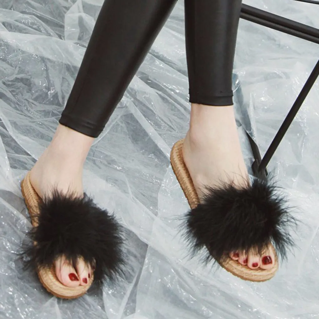 Summer Woman Shoes Plush bath slippers Wedge Beach Flip Flops Flat Slippers For Women Brand Fashion EVA Ladies | Спорт и развлечения