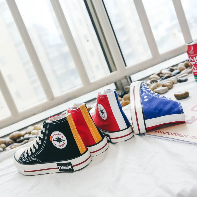 Новое поступление модная женская парусиновая обувь удобные модные кроссовки