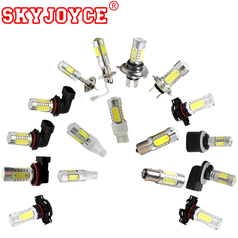Светодиодные противотуманные фары SKYJOYCE 7 5 Вт супер яркие лампы H1 12 в пост. Тока