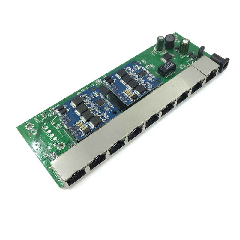 9-10/100 Мбит/с rj45 коммутатор poe 802.3af 8 портов voeding 15,5 Вт для ip-камеры nvr ip telefoon wifi точка доступа poe коммутатор