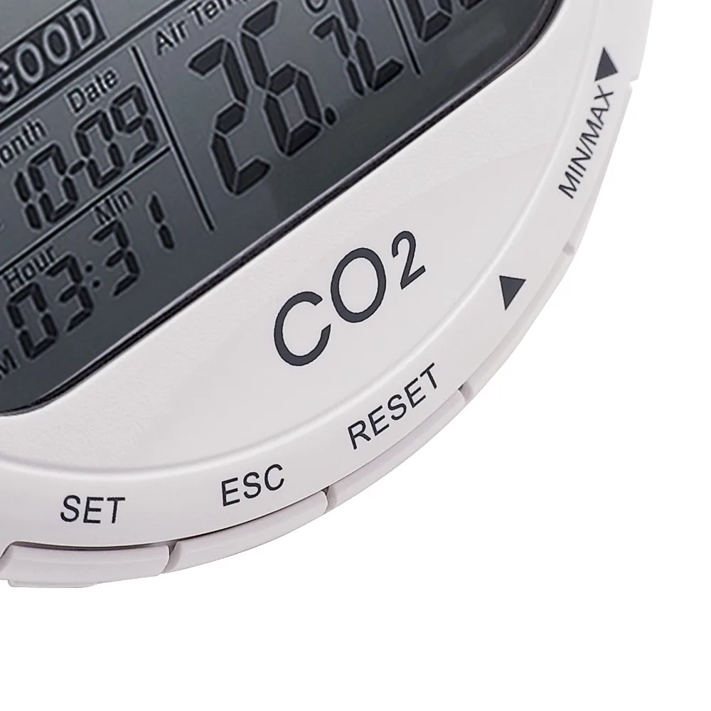 Электронные часы, температурный датчик, датчик CO2, датчик температуры, датчик влажности, монитор 3 в 1