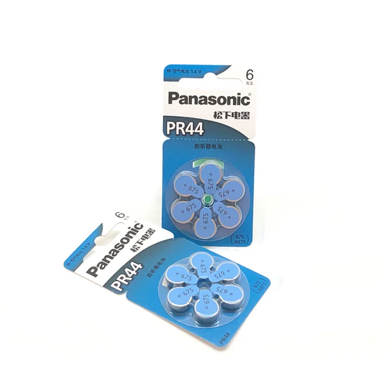 Новинка 180 шт./лот для слухового аппарата Panasonic PR44 батарея 675 A675 слуховой аппарат