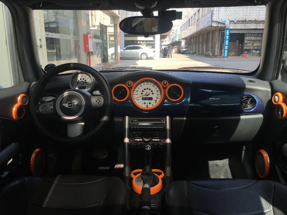 Абсолютно новые ABS пластиковые УФ защищенные внутренние наборы стиль mini Ray Pure& Union Jack для mini cooper R50 R52 R53/1(12 шт./компл