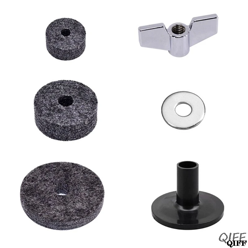 High Quality 18 pcs Drum washer cymbal sleeve felt Set Replacement Parts kit Accessories