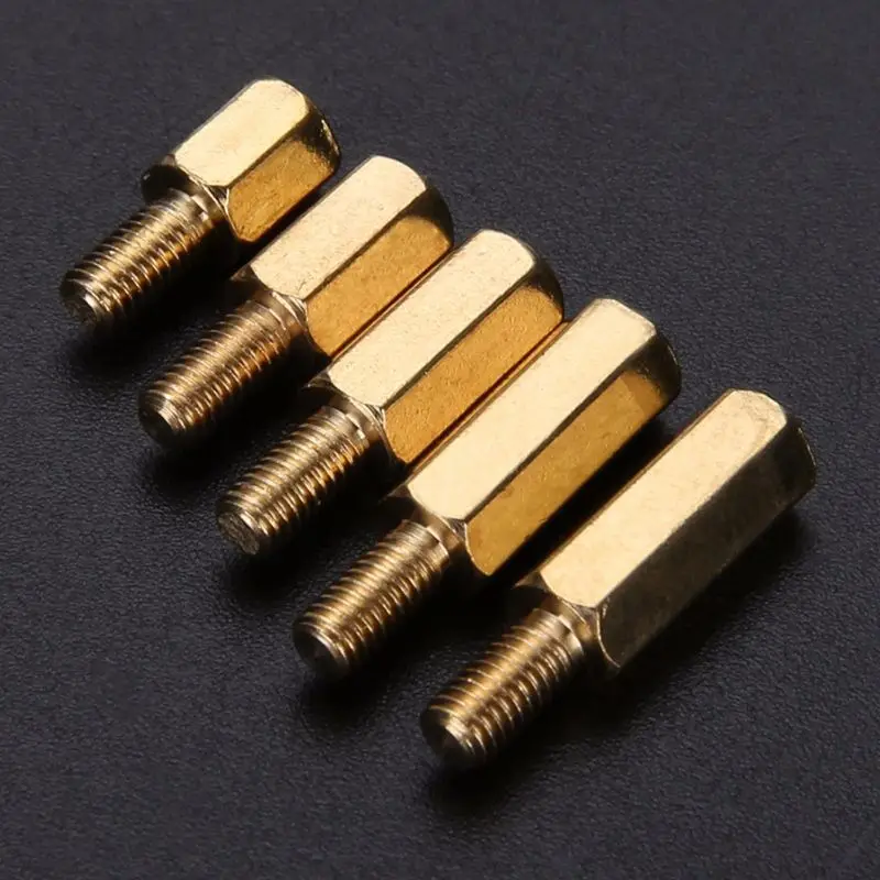 FUNN-300Pcs M3 латунная Шестигранная стойка противостояние ПОДДЕРЖКА РАСПОРНАЯ винтовая гайка ассортимент набор мужчин и женщин противостояние с пластиковой коробкой