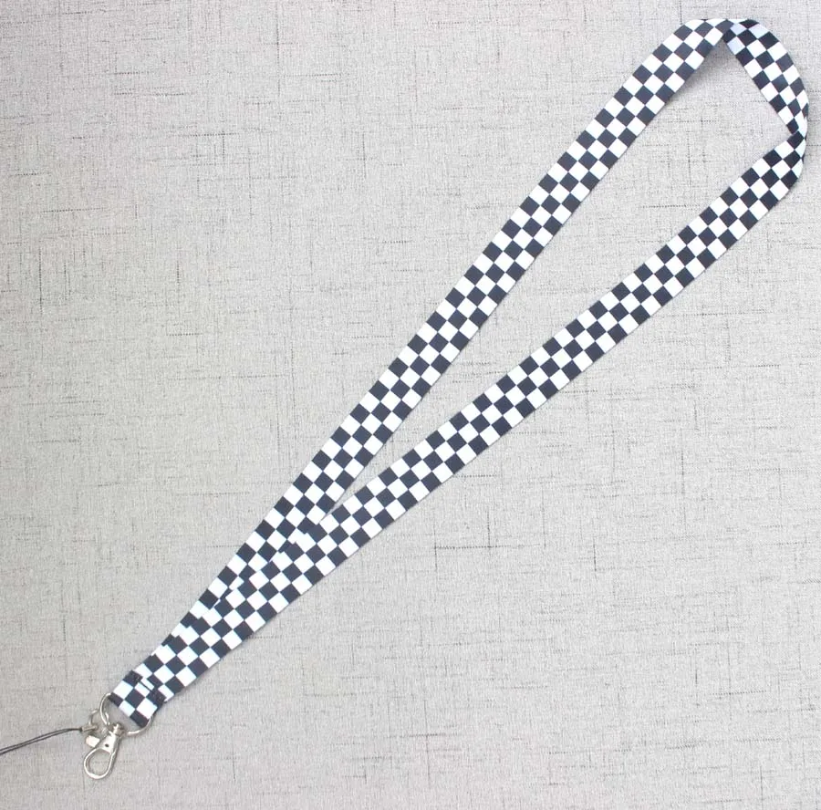 Оптовая продажа смешанные узкие шнурки квадратные сетчатые черно-белые для