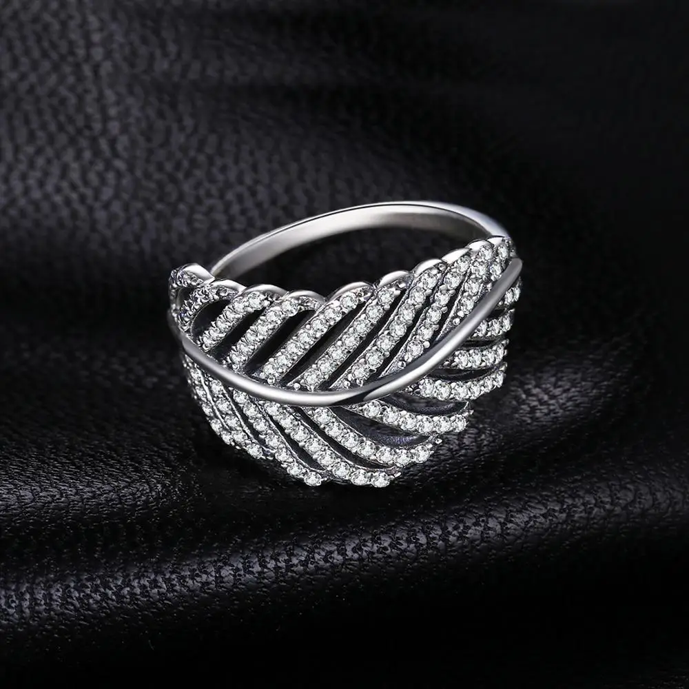 Jewelrypalace 925 пробы серебро в виде ажурных листьев коктейльное кольцо для Для женщин