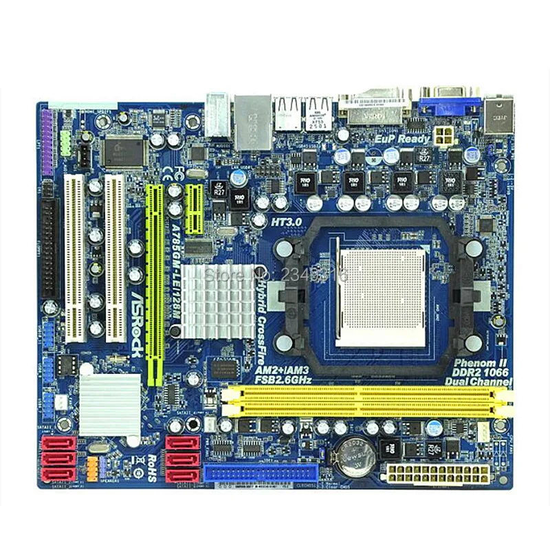 Для ASRock A785GM LE/128M оригинальная б/у настольная материнская плата Socket AM2 DDR2 SATA2