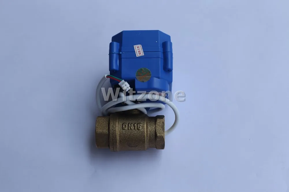1 шт. 1/"(DN15) 3/4"(DN20) "(DN25) DC12V BSP NPT латунный моторизованный шаровой клапан 2PIN контроль для WLD-807 детектор утечки воды