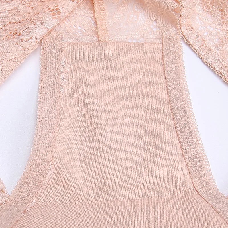 Нижнее белье прозрачные дышащие трусы со средней посадкой