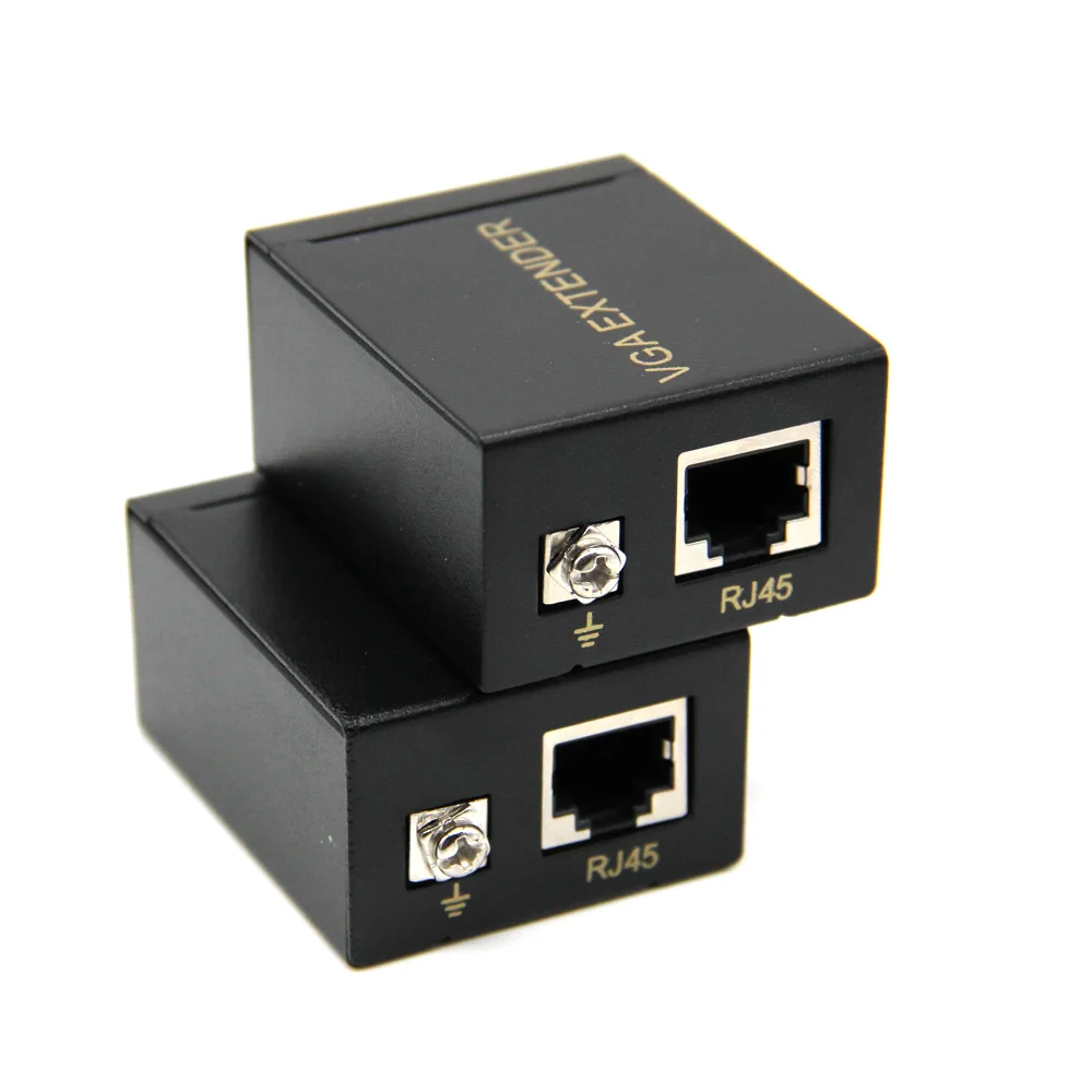 Горячая Распродажа сетевой кабель RJ45 Cat 5e/6 60 м удлинитель сигнала VGA адаптер