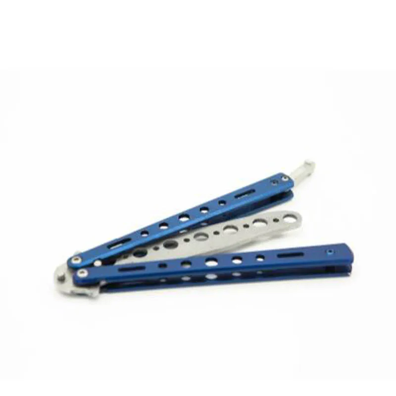 Лезвие Ножи Нержавеющая сталь Balisong Обучение Тренер практика бабочка Стиль тупая