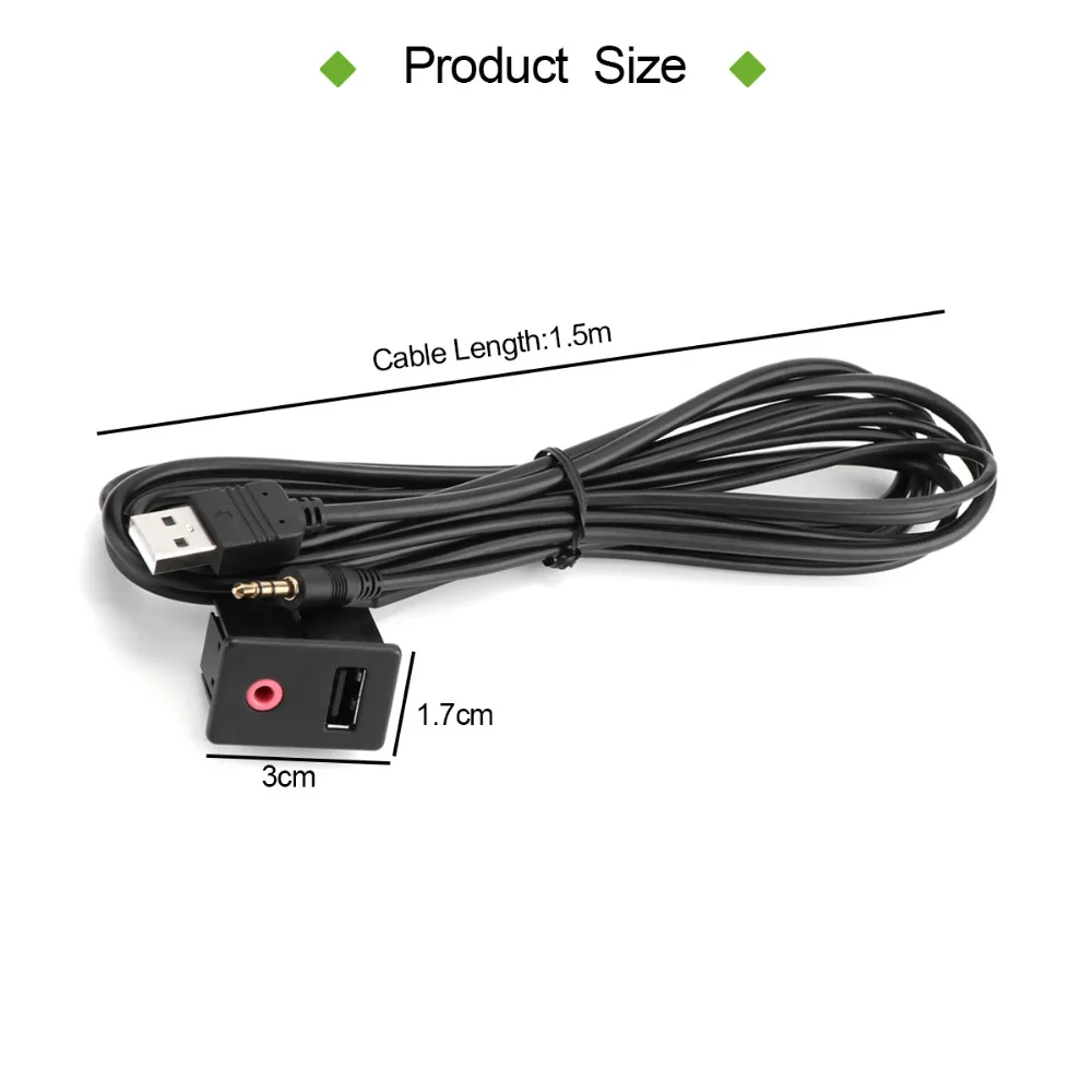 BYGD автомобильные USB наушники Aux Мужской Разъем переходник для бас гитары