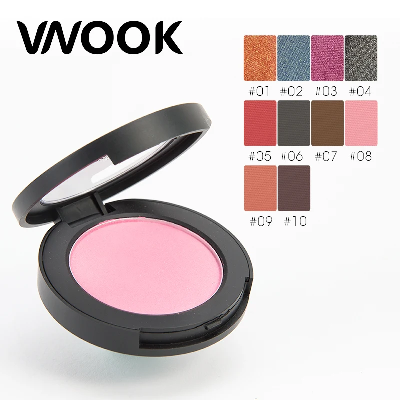 Vnook бренд матовый макияж Палитра Тени блеск для век нюдовые Сияющие Красота 10