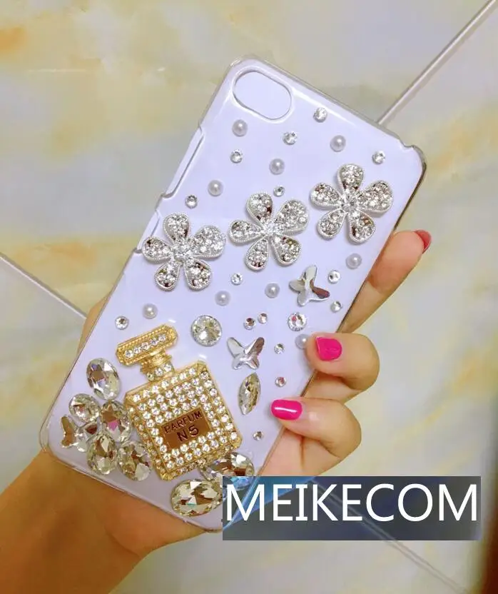 Diamond Perfume bottle Phone Cover Case For MEIZU M6 M5 Note Pro 6 7 Plus M5S M3X M5C MX6 Flower Tower Back Cases Shell |