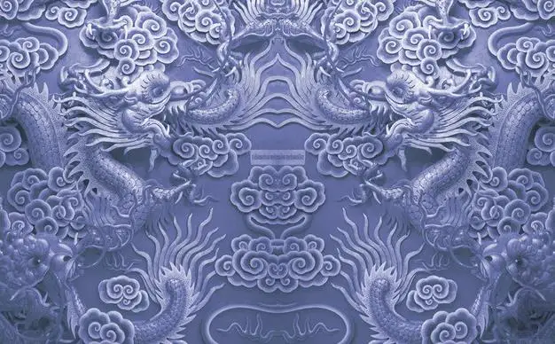 3d обои с тиснением в виде дракона и бусин фоновые настенные фрески на заказ