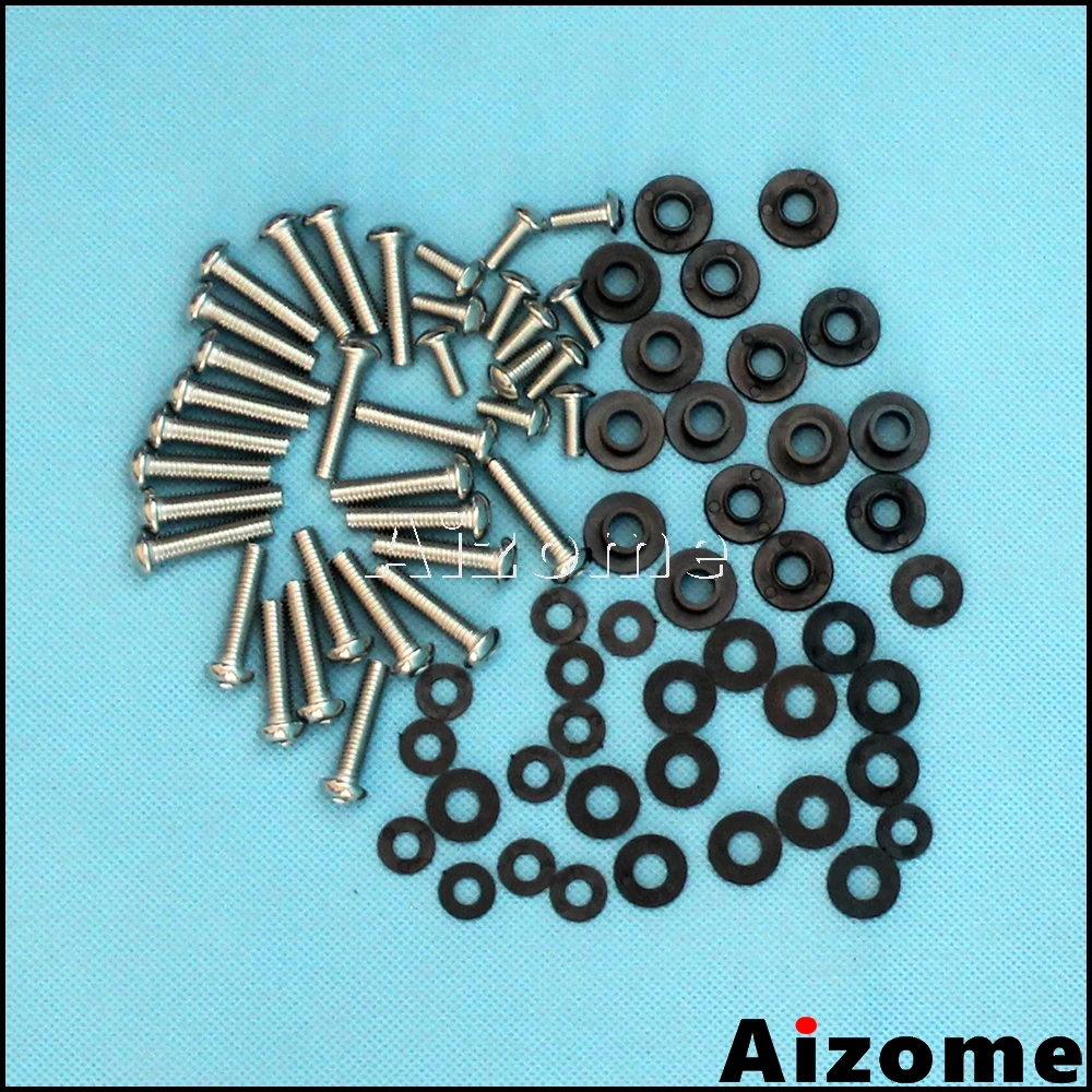 

Мотоциклетный комплект с болтами обтекателя, винтовые шайбы для Yamaha YZF R1 2002 2003, детали обтекателя, комплект фиксации гайки