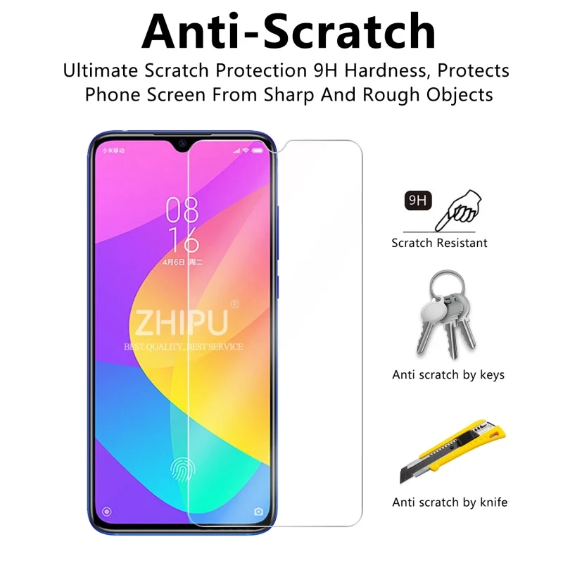 2 шт закаленное стекло для Xiaomi Mi CC9 протектор экрана 2.5D 9H Премиум Закаленное