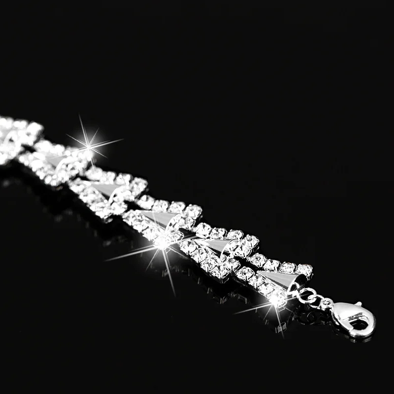 Женский браслет IREACESS роскошный с полностью Австрийскими кристаллами|charm