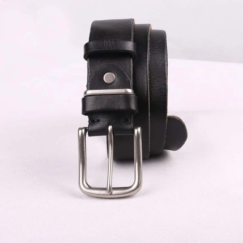 Luxury belt men's belts pronged buckle man's genuine leather strap for jean high quality wide brown color fashion free delivery