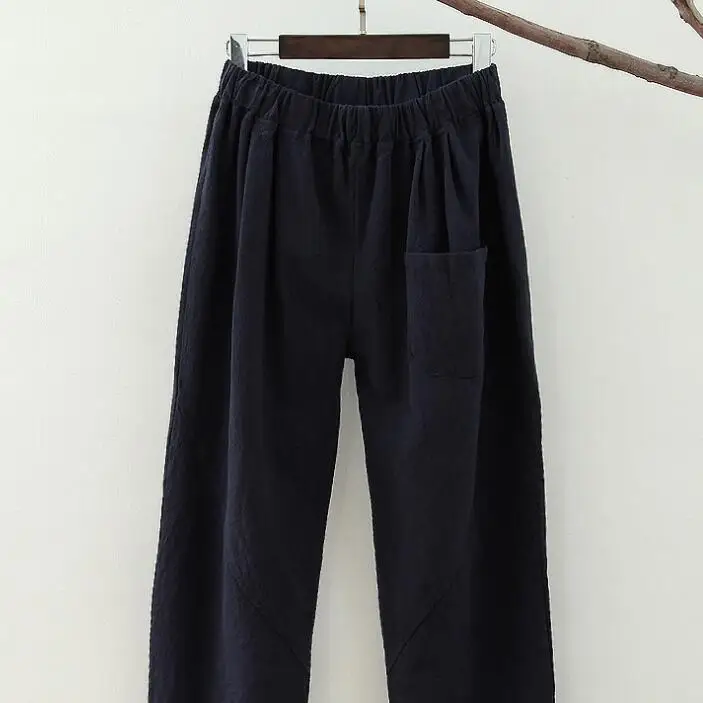 2018 fashion Spring harem pants loose casual women trousers linen pantalon for ladies | Женская одежда