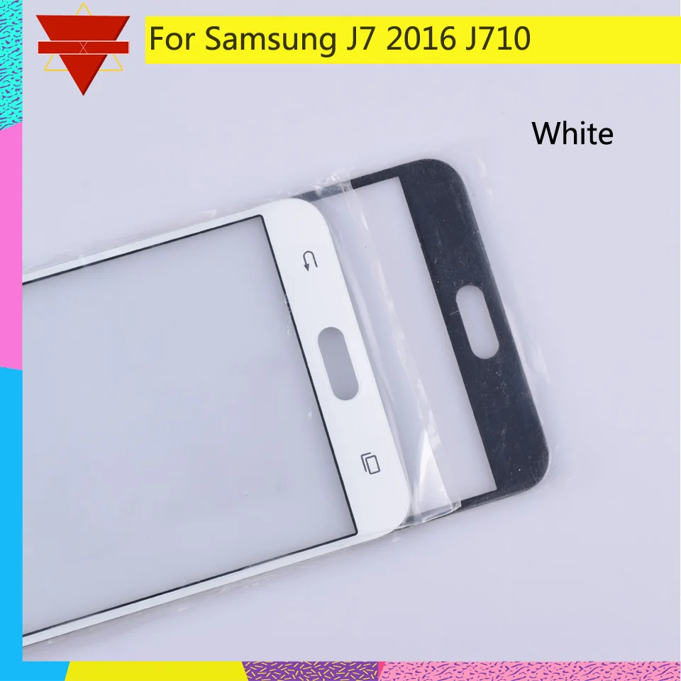10 шт./лот для Samsung Galaxy J7 J710F J710FN внешняя стеклянная крышка/передняя крышка объектива(без дигитайзера) сенсорный экран