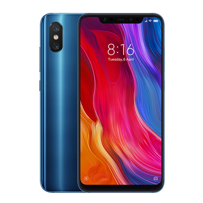 Итальянский стоковый Xiaomi Mi 8 6 ГБ ОЗУ 128 Гб ПЗУ глобальная версия мобильный телефон