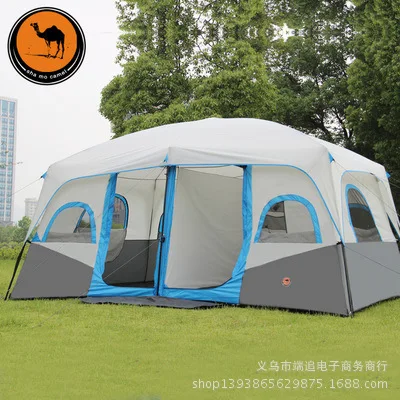 Verkaufen Kamel Im Freien Zelt 10-12 Menschen Fahren Zwei-schlafzimmer Doppel Automatische Zelt Zelt Camping