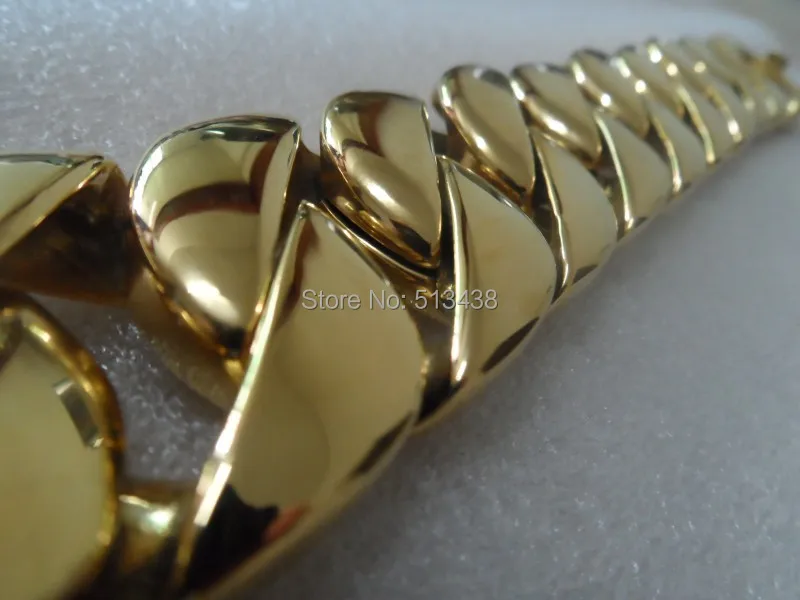 Браслет-цепочка мужской из нержавеющей стали ювелирное украшение кубинской