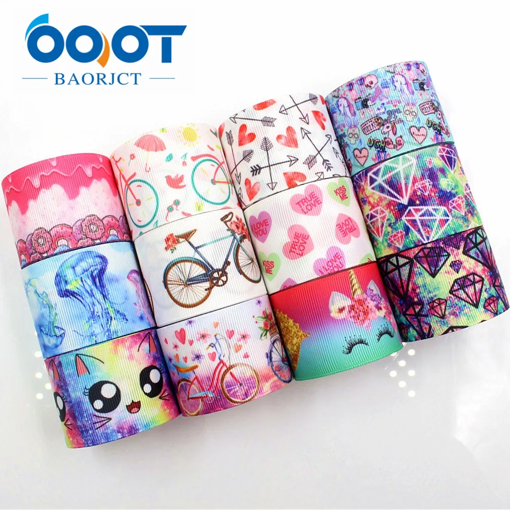 Мультяшные ленты OOOT BAORJCT 183172 38 мм 10 ярдов Термотрансферная печатная корсажная