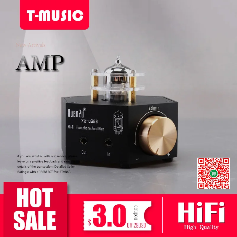 XuanZu Xz U303 Hifi класс A 6N3 вакуумный ламповый усилитель стерео HiFi наушники