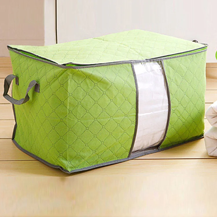 large size green Коробка для хранения одежды влагостойкий мешок для хлопка Стёганое одеяло Organizador чемоданчик и двигаться Главная Сумки ежедневные поставки принадлежности хранения - Цвет: large size green