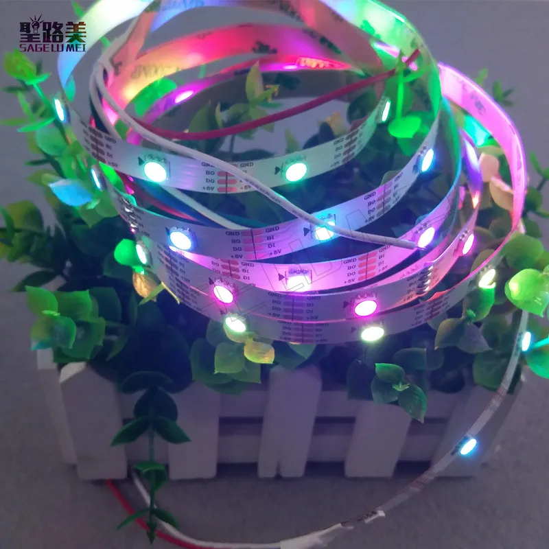 5 м/лот DC5V WS2813 осветительные полосы led точек Dual-усилитель сигнала 30/60/144 пикс./м WS2812B