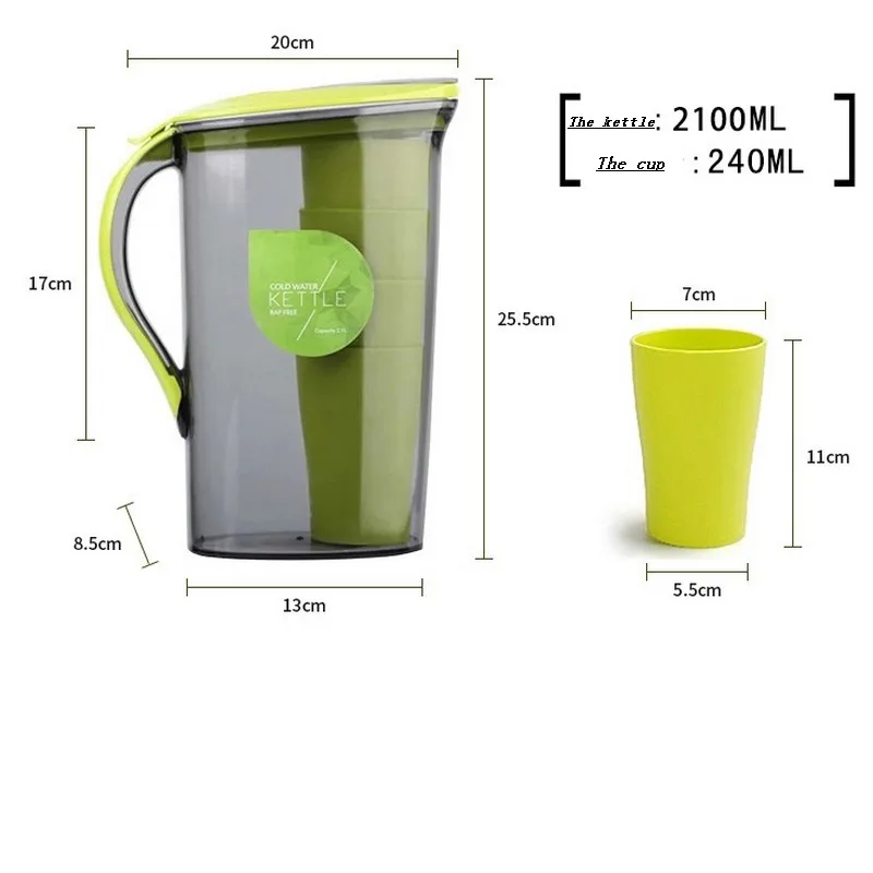 Кувшин для холодной воды без бисфенола А 2 1 л|water jug|water containerkettle water |