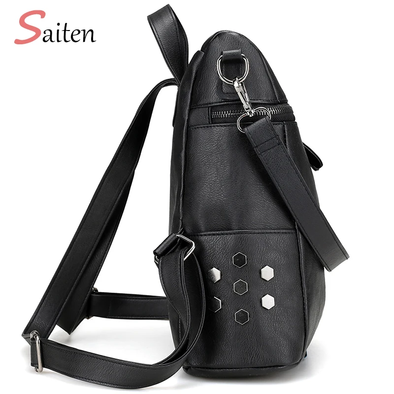 2017 осенний рюкзак в простом стиле женские рюкзаки из искусственной кожи для