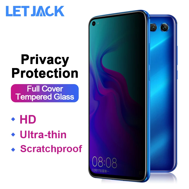 Защитная пленка для конфиденциальности Huawei Nova 4 3i 3e P30 Lite P20 Pro закаленное стекло