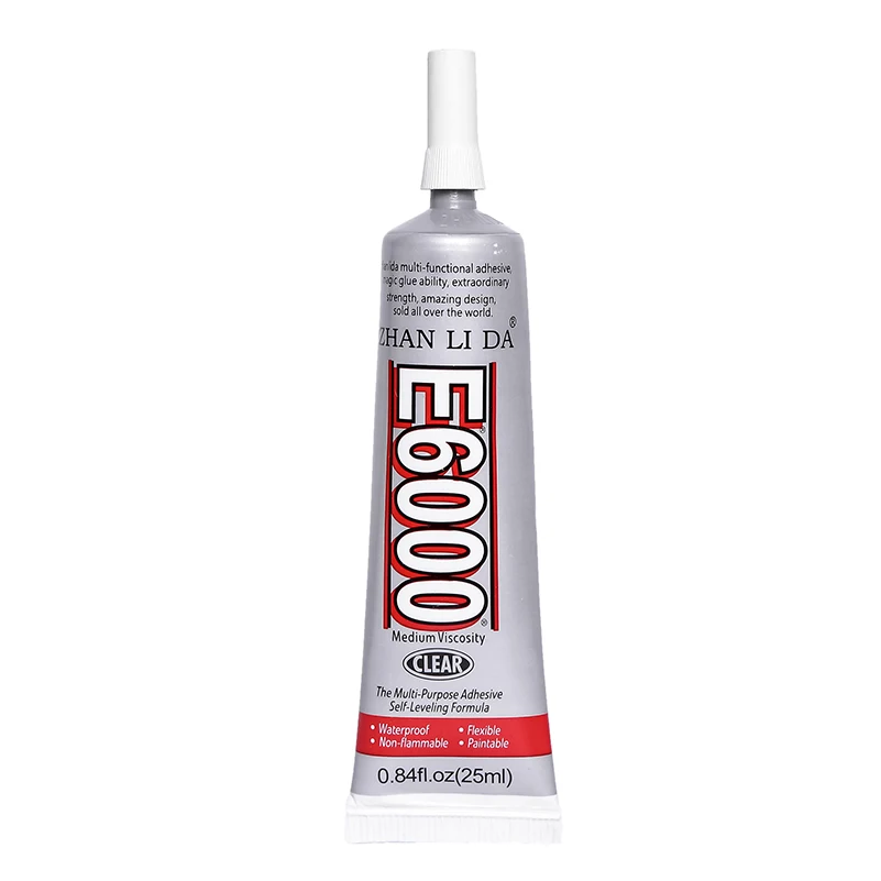 2Pcs 25ML E6000 Glue Liquid Touch Screen Phone Adhesive Metal Glass Rubber Wood Plastic Fabric Textile Super Strong Bond b7000 a |