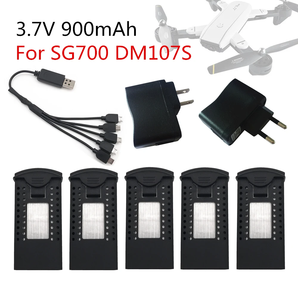 

NEW VISUO SG700 DM107S Lipo Battery 3.7V 900mAh RC Quadcopter Spare Parts Accessories Rechargeable BATTERY for RC Drones