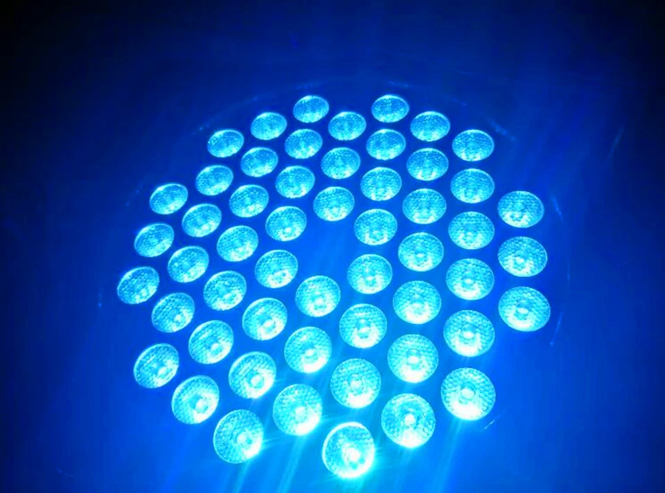 4 шт. 54X3W led par DJ Par LED RGBW Wash Disco Light DMX Controller Бесплатная доставка | Лампы и освещение