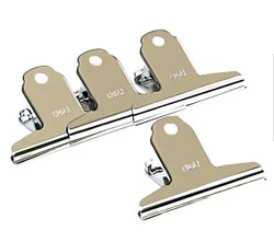

4Pcs/set Colorful Metal Binder Clips 76mm Notes Letter Paper Clip art Supplies Color Random Office Binding Products