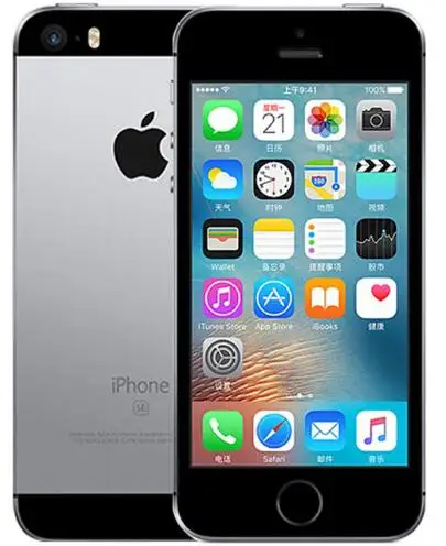 Разблокированный смартфон Apple iPhone SE с функцией отпечатков пальцев, двухъядерный процессор, 2 Гб ОЗУ, 16/64 Гб ПЗУ, сенсорный ID, 4G LTE, герметичный мобильный телефон - Цвет: Space Gray